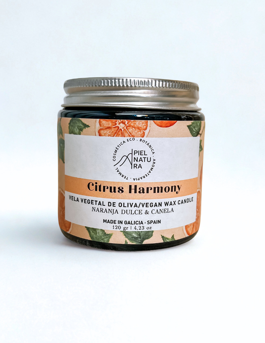 Vela Aromática Natural Naranja Y Canela Citrus Harmony Piel Natura_0