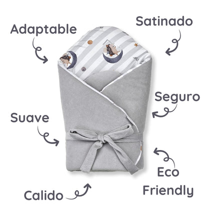 Saco Capazo Bebé Velour Moon