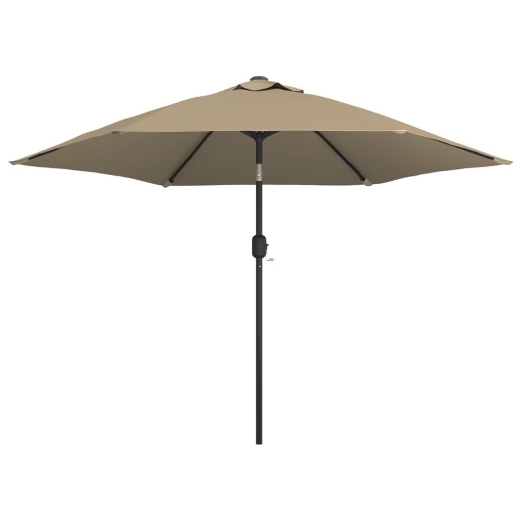 Sombrilla De Jardín Con Palo De Metal Taupe 300 Cm_0