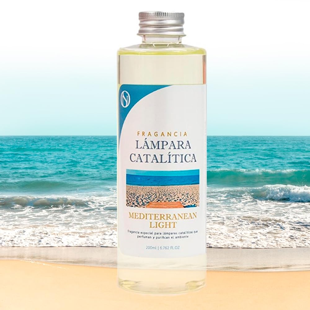 Pack Lámpara Catalítica Blue Diamonds + Fragancia Mediterranean Light 500ml + Limpiador Neutro 200ml + Mecha De Repuesto_2