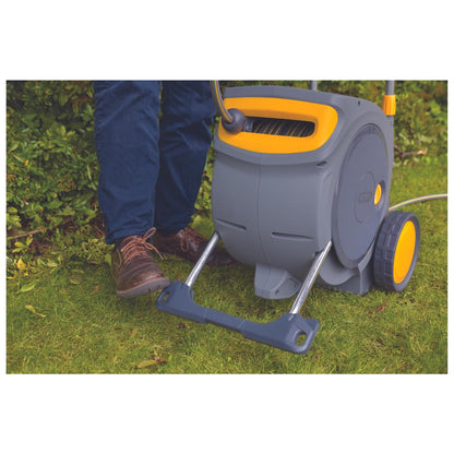 Portamangueras automático con ruedas AutoReel Mobile 35 m de manguera Hozelock