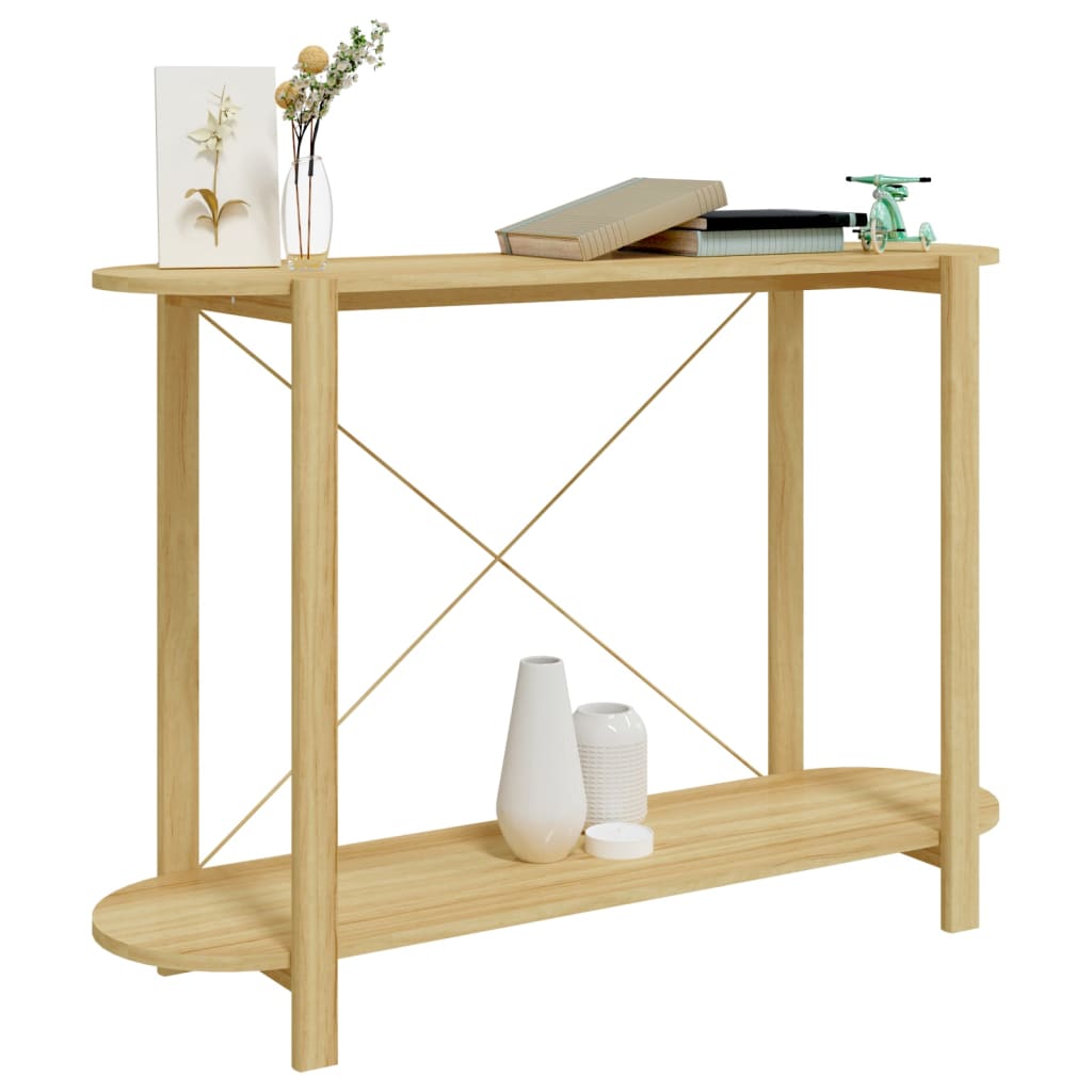 Mesa Consola De Madera Contrachapada 110x38x75 Cm_2