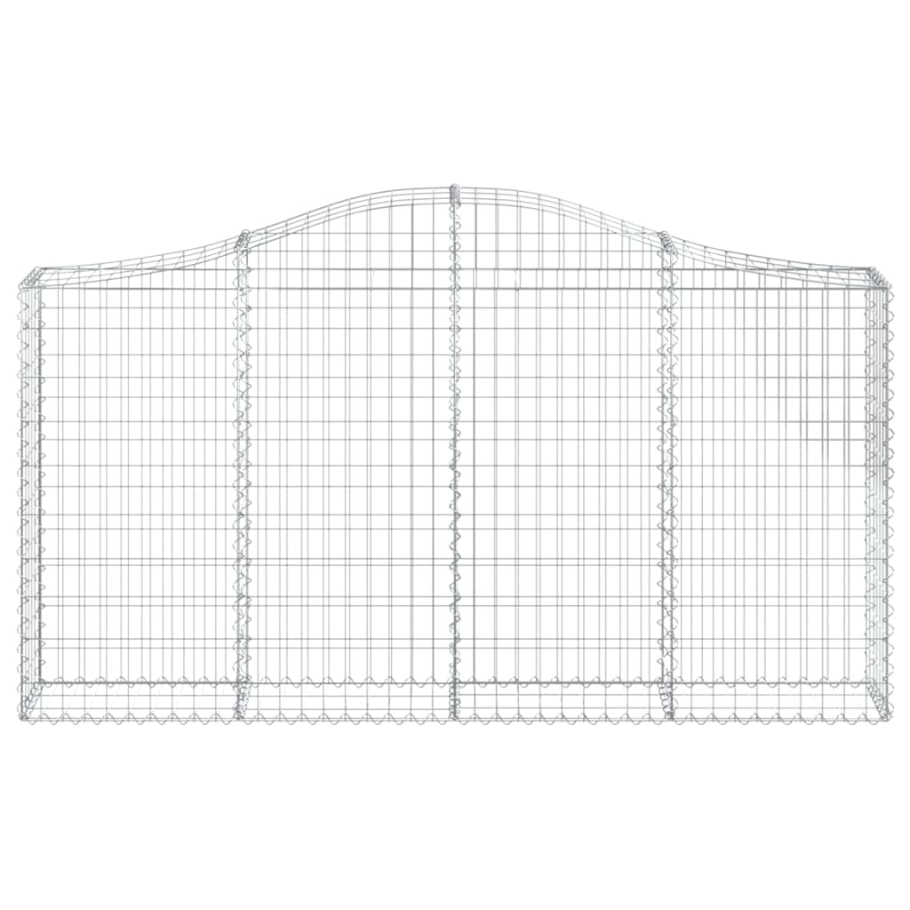 Cestas Gaviones 14 Uds Forma De Arco Hierro 200x30x100/120 Cm_3