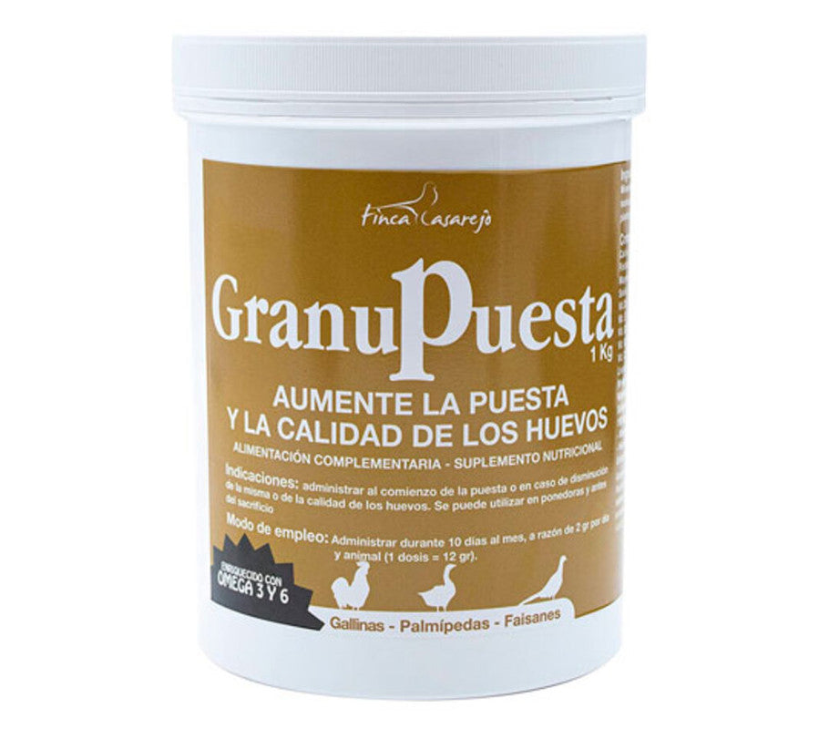 Granupuesta (5Kg) - Apoyo nutricional durante la época de puesta - Mejora la cáscara - Pienso complementario granulado_0