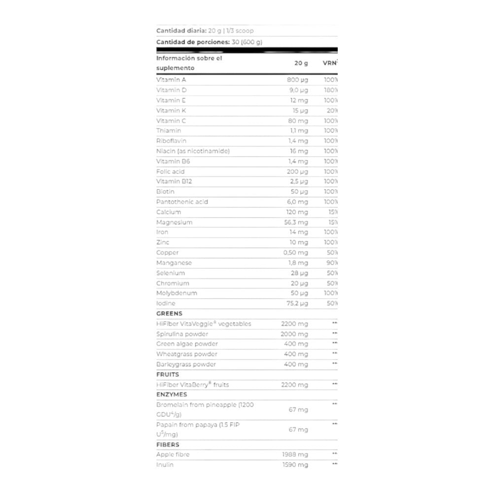 Vita Greens & Fruits 600 Gr_1