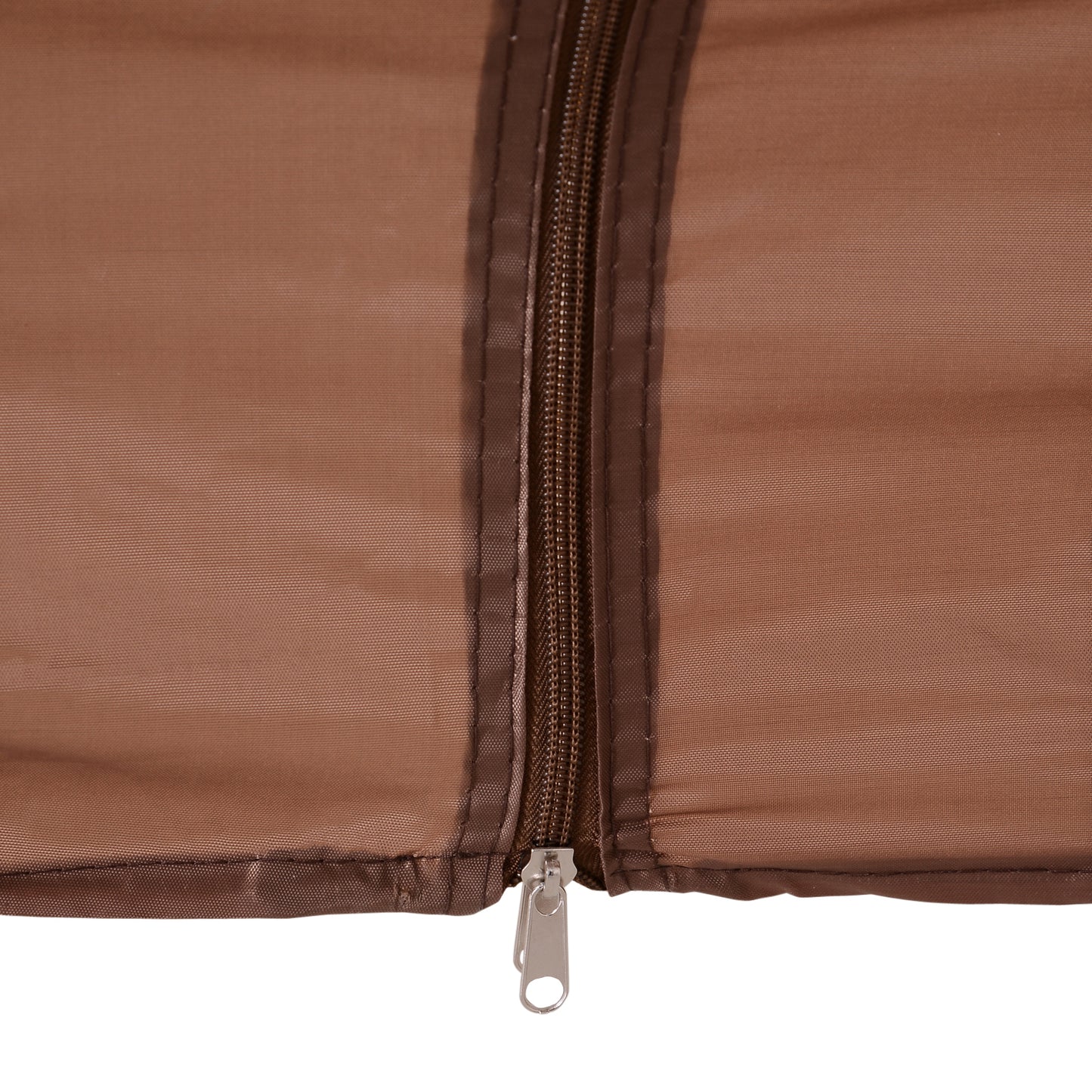 Outsunny Carpa Plegable 3x3 M Cenador De Jardín Con Doble Techo Marrón_3