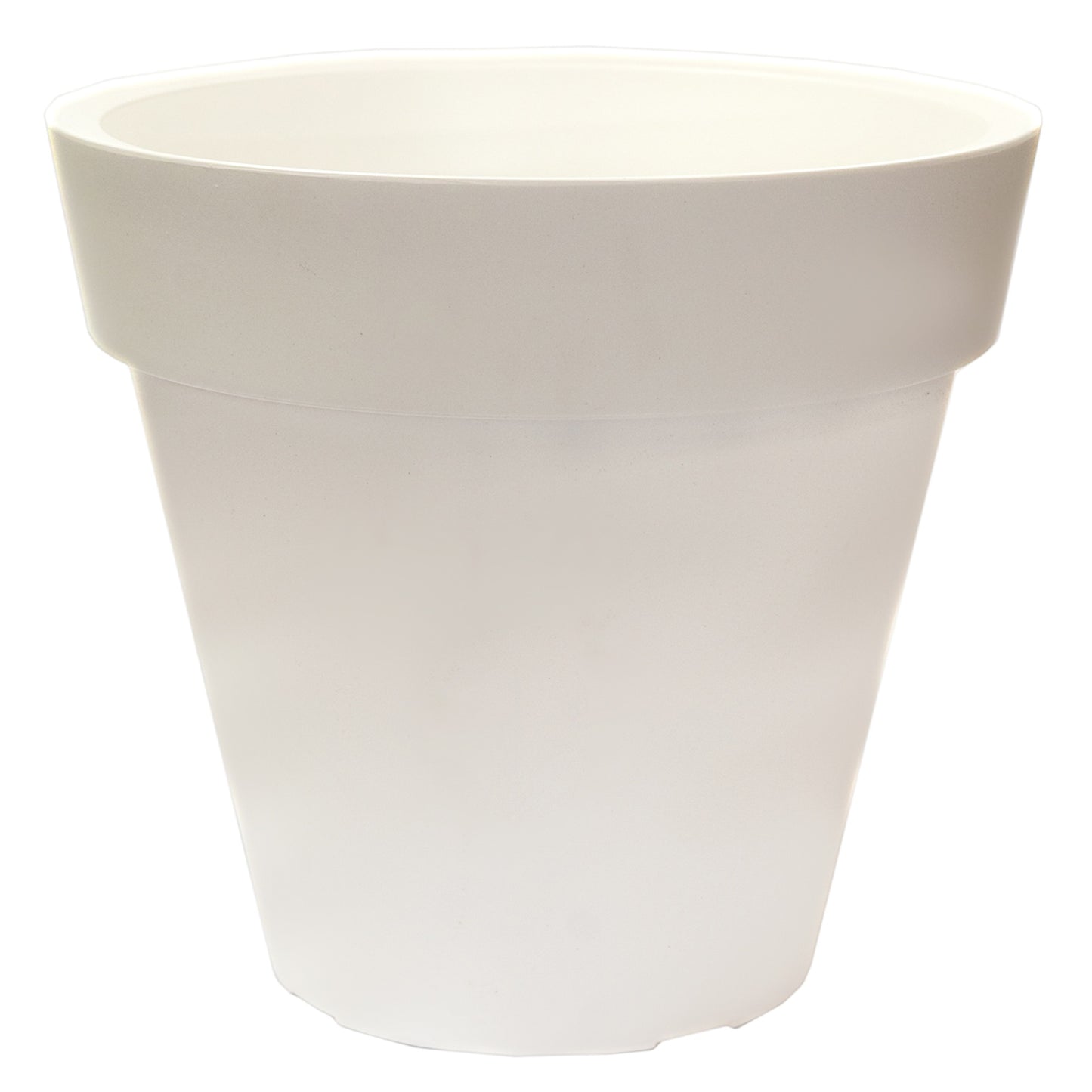 Macetero De Polietileno Por Rotomoldeo Blanco 40x35 Cm