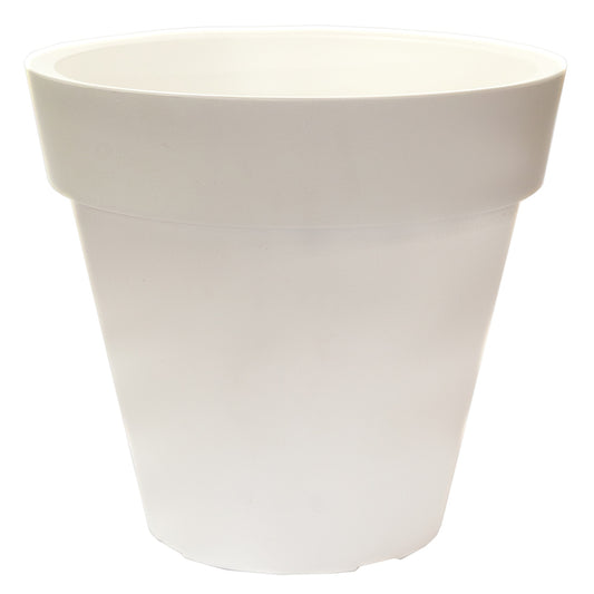 Macetero De Polietileno Por Rotomoldeo Blanco 40x35 Cm