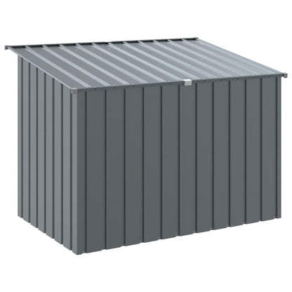 Caseta Perros Con Tejado Acero Galvanizado Gris 153x91x110 Cm_5
