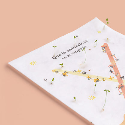Postal Plantable Que La Naturaleza Te Acompañe – Tarjeta Original Que Florece Con Mensajes Significativos | Resetea_2