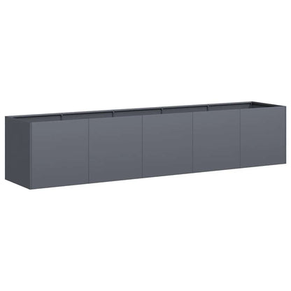 Jardinera Antracita 200x40x40 Cm Acero Laminado En Frío_0