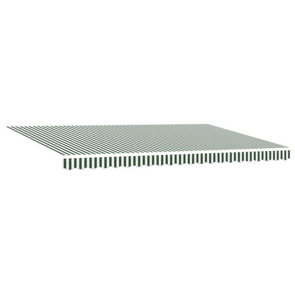 Toldo Retráctil Verde Y Blanco 500 X 350 Cm_0