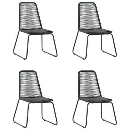 Vidaxl Set De Comedor De Jardín De 5 Piezas Pvc Ratán Negro Y Marrón_3