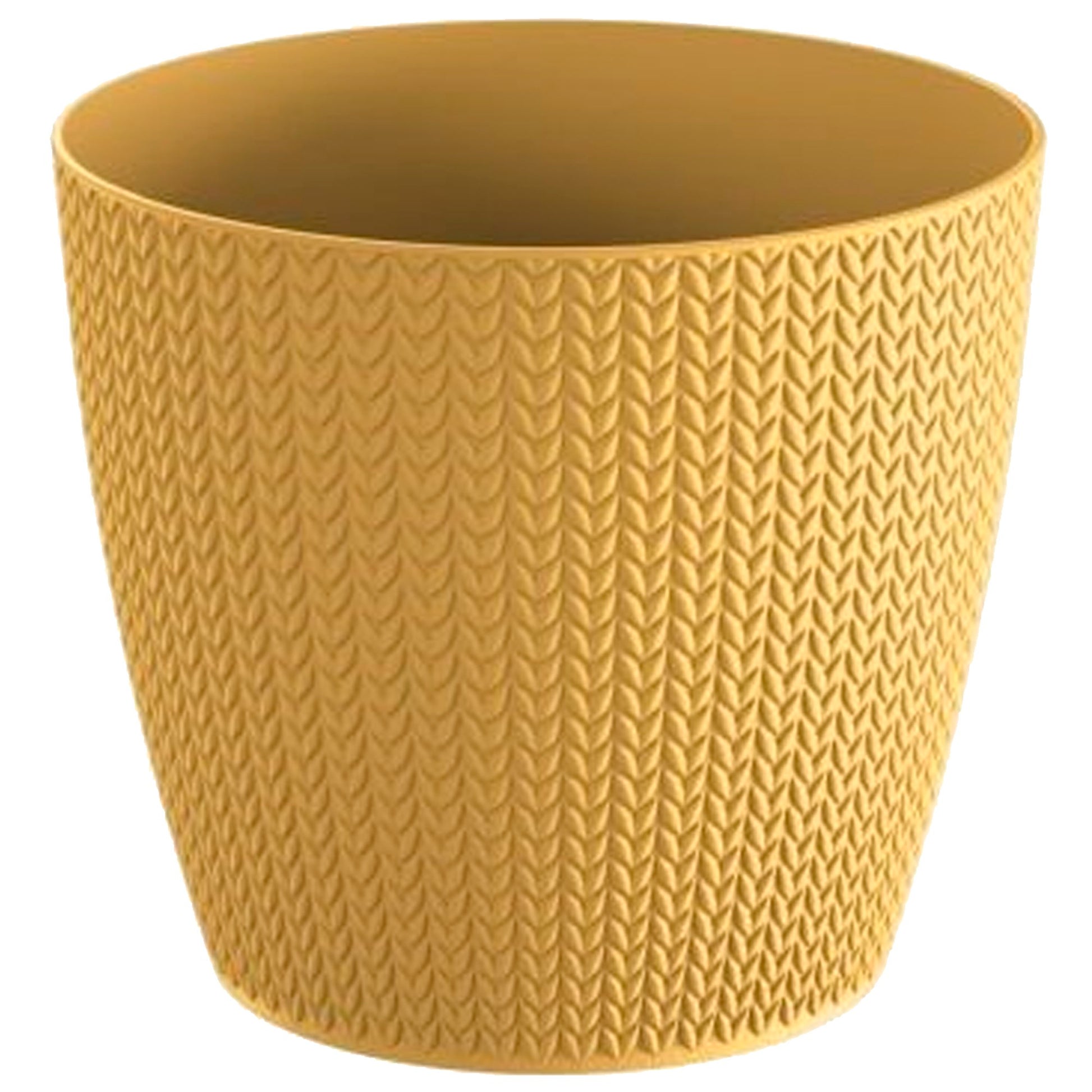 Maceta Wheaty 9l., Dimensiones (mm) 258x258x229, Color Mostaza_0