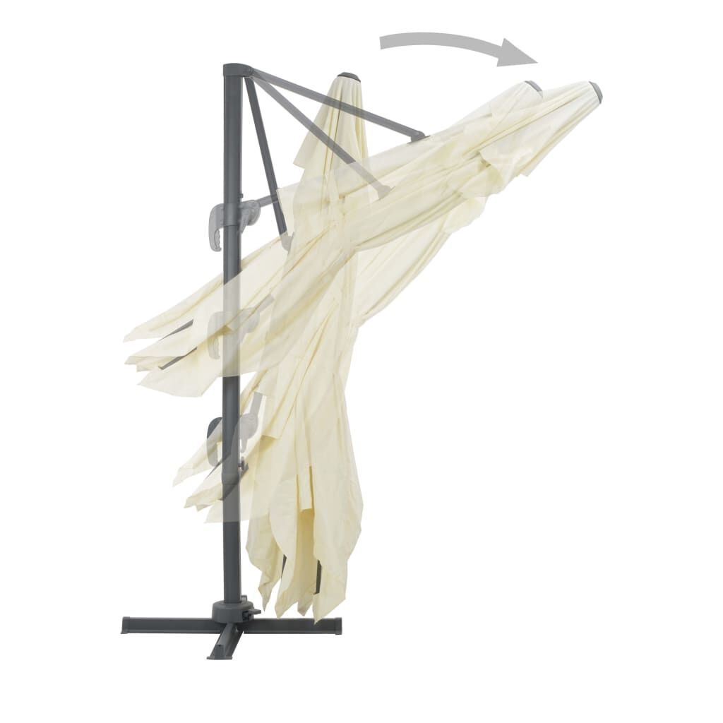 Vidaxl Sombrilla De Jardín Voladiza Con Poste De Aluminio 400x300 Cm Arena_3