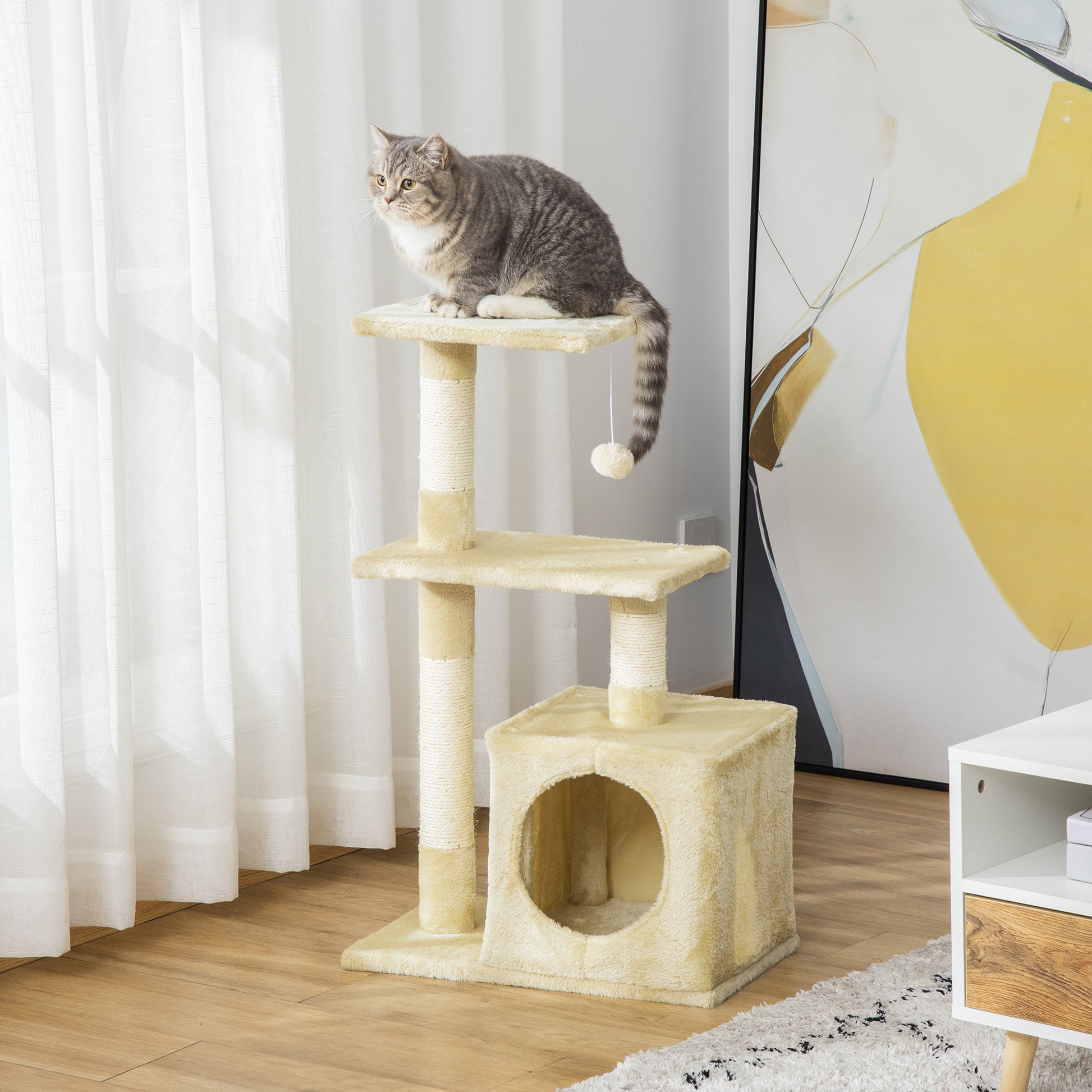Pawhut Árbol Rascador Para Gatos 81_1