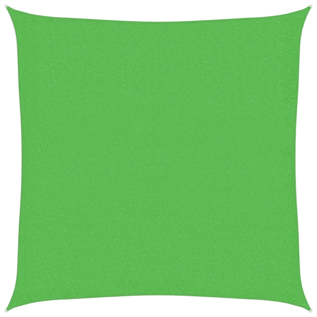 Vidaxl Toldo De Vela Hdpe Verde Claro 160 G/m² 3,6x3,6 M_0