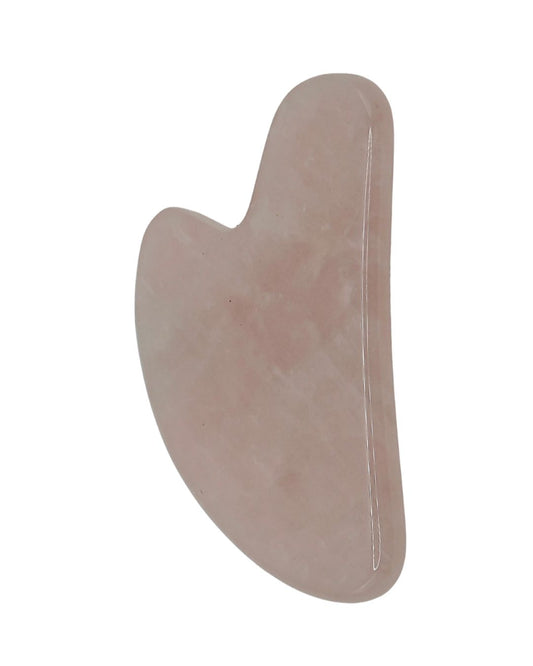 Gua Sha Facial De Cuarzo Rosa Para Masaje Facial Y Cuidado De La Piel · Unisex_0