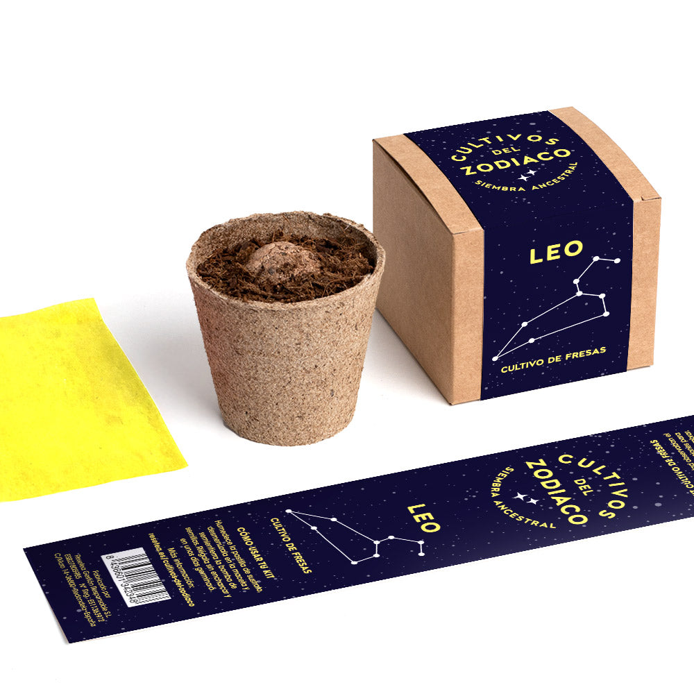 Cultivos Del Zodiaco – Leo | Kit De Cultivo Con Semillas De Fresa_3