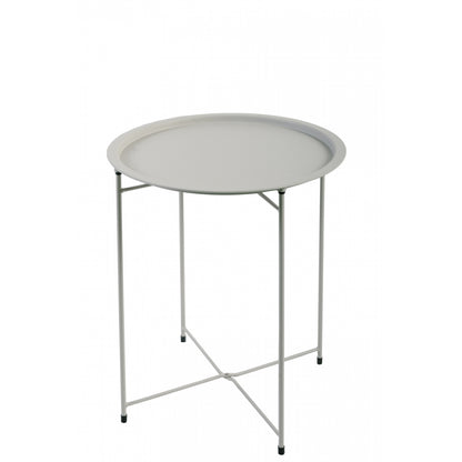 Mesa Auxiliar Plegable, Mesa Baja Plegable De Jardín Gris 46x52cm- Muebles De Jardín_0