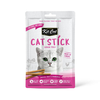 Kit Cat Cat Stick - Pollo & Pato y Arándanos 15 g Snack semihúmedo para gatos