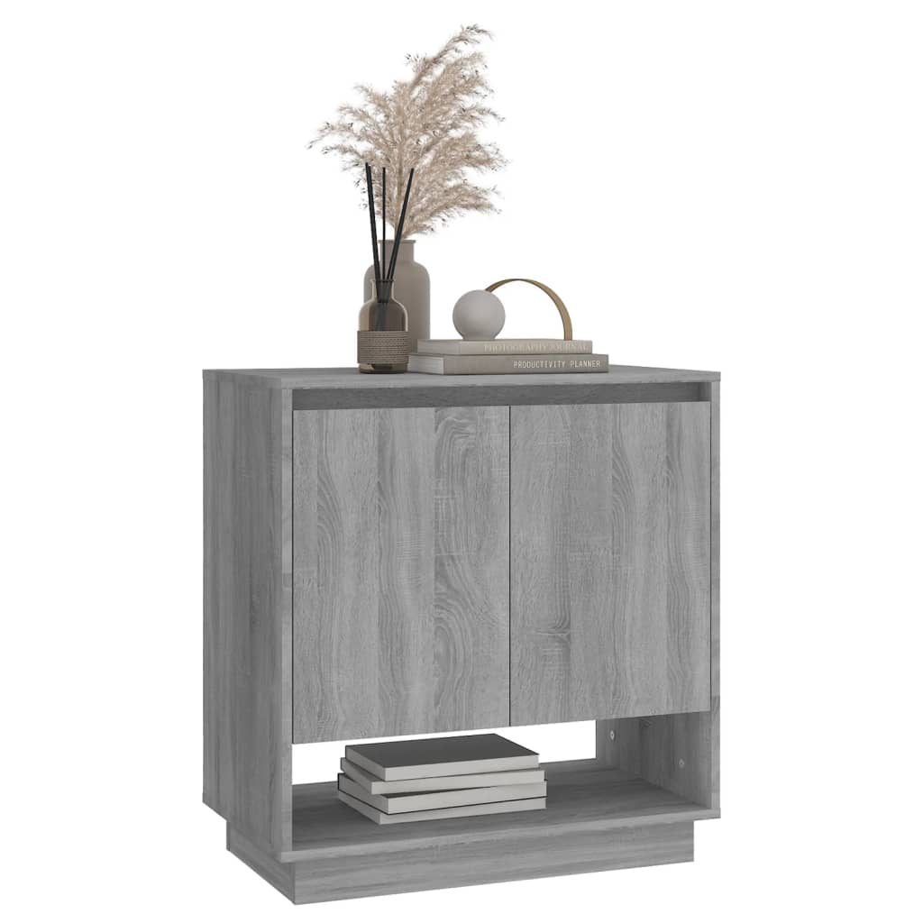 Aparador De Madera De Ingeniería Gris Sonoma 70x41x75 Cm / Vetonek_4