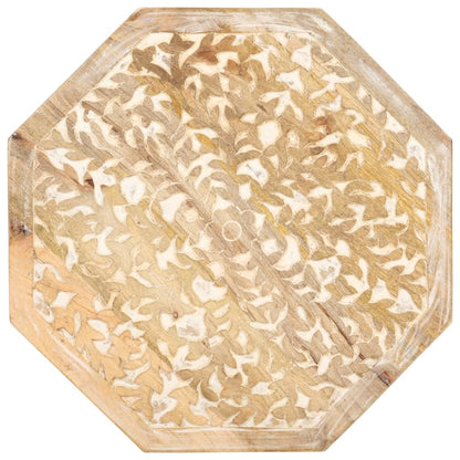 Mesa Auxiliar De Madera Maciza De Mango Ø48 Cm_2