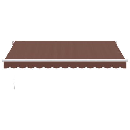 Toldo Retráctil Manual Marrón 350x250 Cm_2