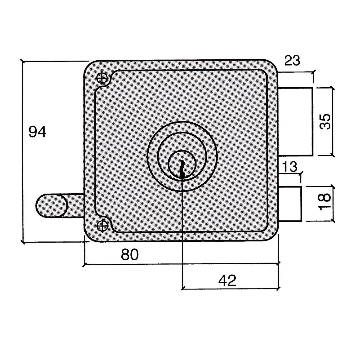 Cerradura Ucem 4125-hb/ 8/ Derecha_1
