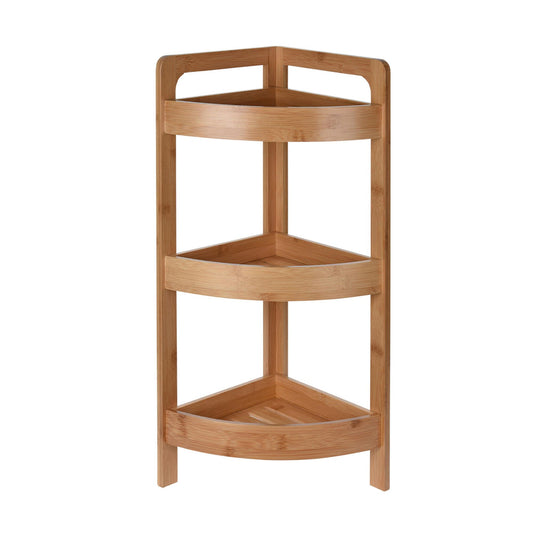 Well Home Estantería De Baño Con 3 Estantes En Bambú H.61cm_0