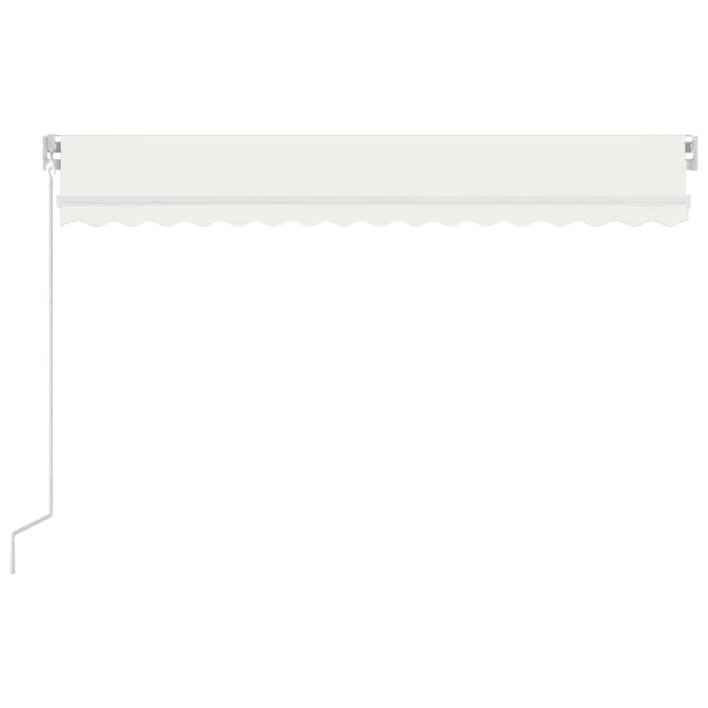 Toldo Retráctil Manual Con Led Crema 400x300 Cm_2