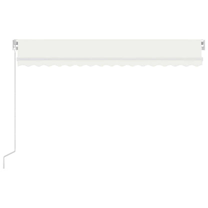 Toldo Retráctil Manual Con Led Crema 400x300 Cm_2