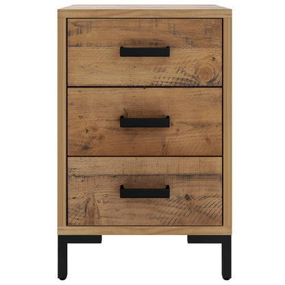 Mesitas De Noche 2 Uds Madera Maciza De Pino 40x30x55 Cm_3