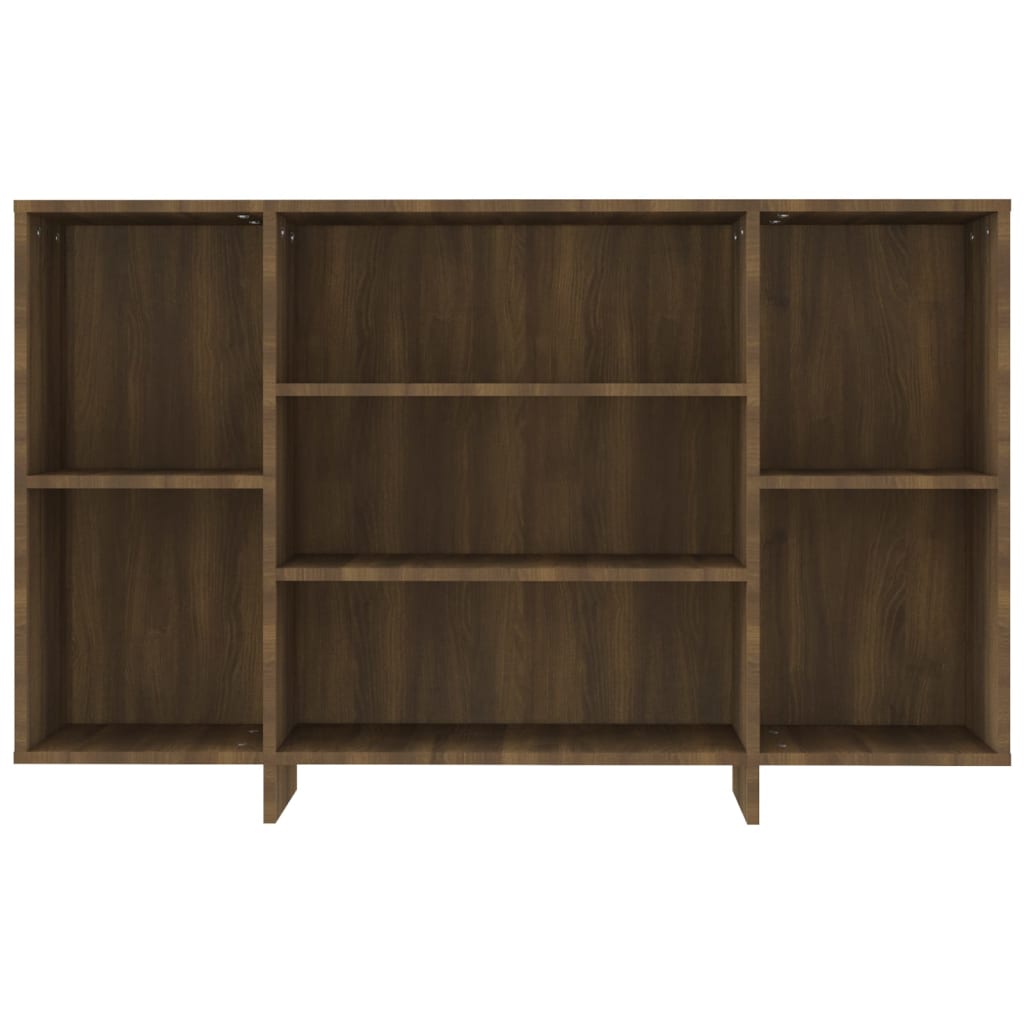 Aparador De Madera De Ingeniería Marrón Roble 120x30x75 Cm / Vetonek_2