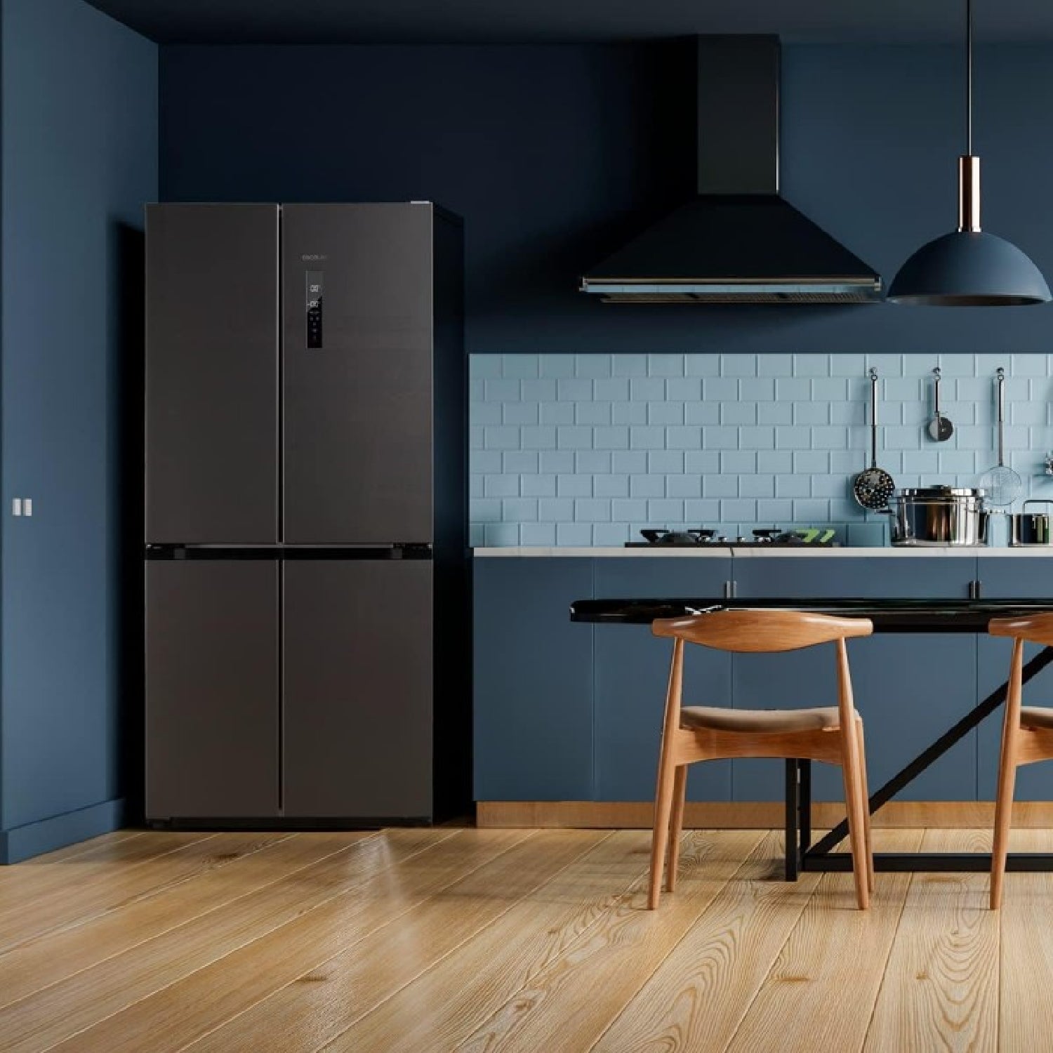 Cecotec Frigorífico 4 Puertas Bolero Coolmarket 4d 490 Dark E_1