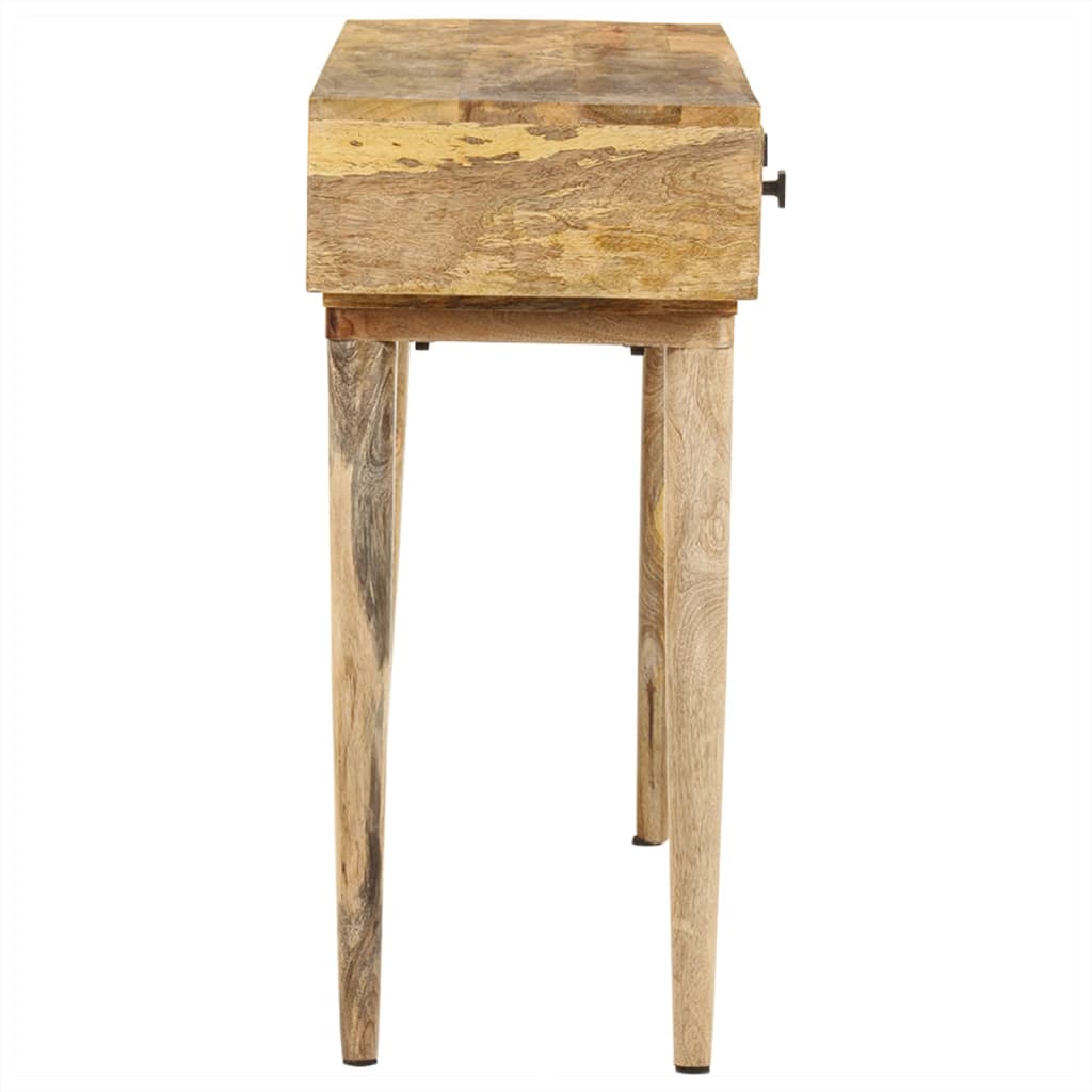 Mesa Consola De Madera Maciza De Mango 115x35x76 Cm_2