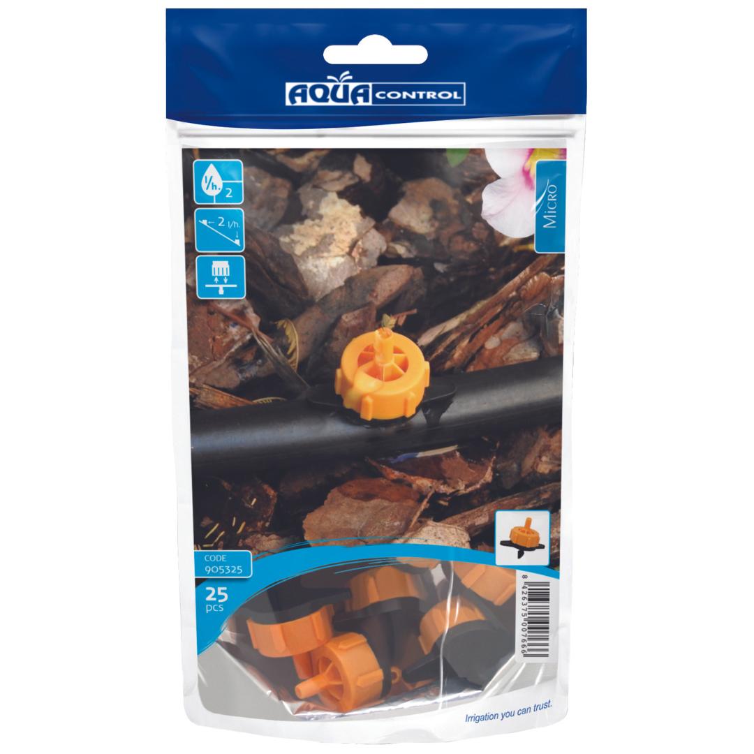 Gotero Autocompensado 2 l/h Aqua Control 25 ud