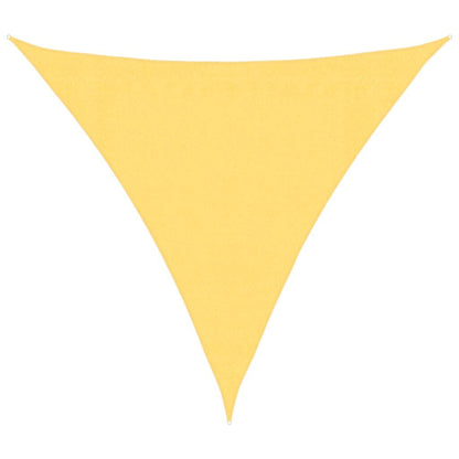 Vidaxl Toldo De Vela Triangular Hdpe 3,6x3,6x3,6 M Beige_0