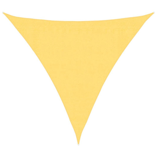 Vidaxl Toldo De Vela Triangular Hdpe 3,6x3,6x3,6 M Beige_0