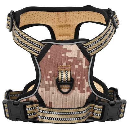Arnés Para Perros Con Correa Y Collar Ajustable Marrón L_0