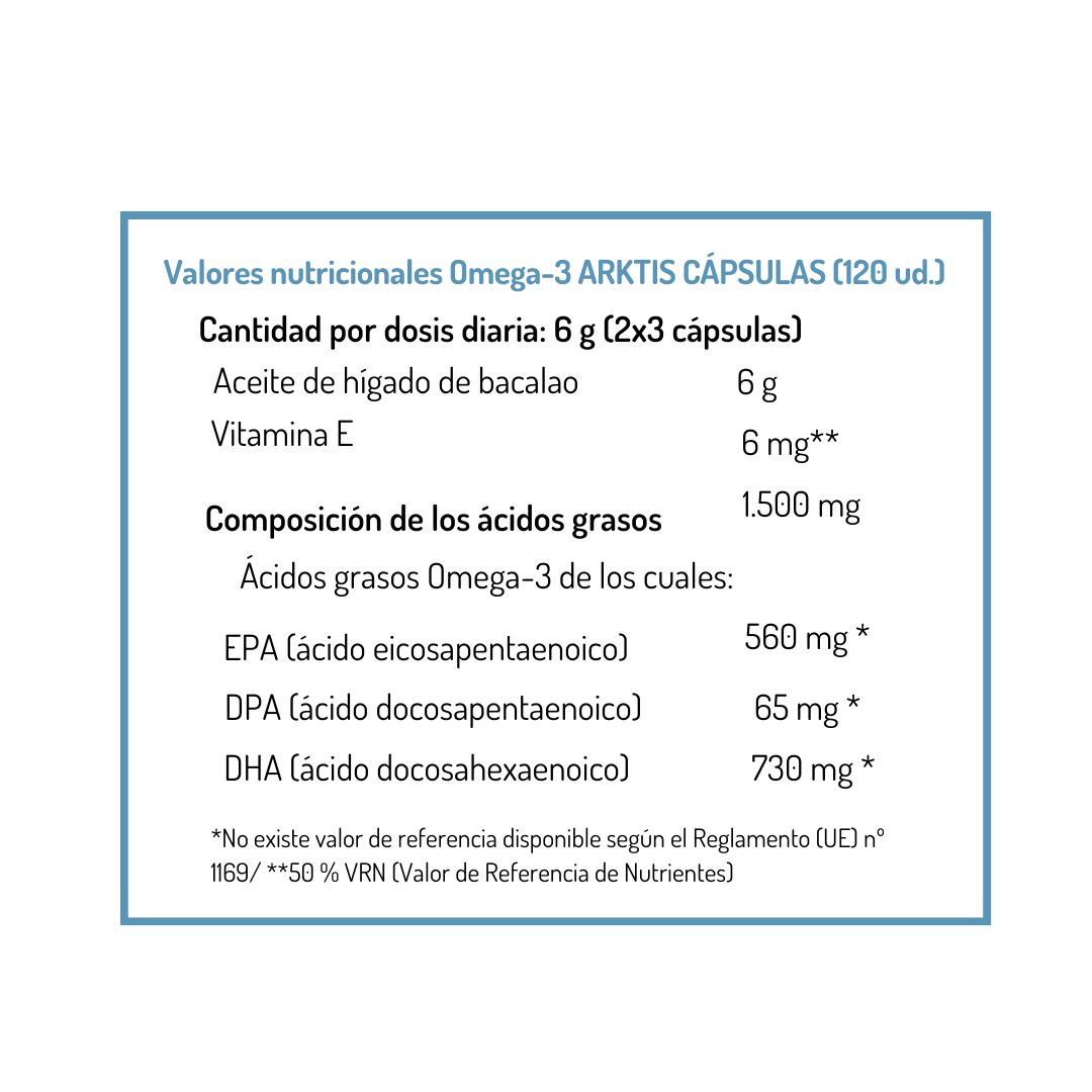 Omega-3 ARKTIS NORSAN 120 cápsulas