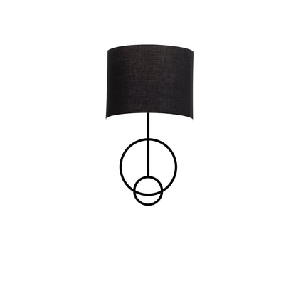 Aplique De Pared, Metal , Negro, 15x24x52, Casquillo E 27 Max 40 W_0