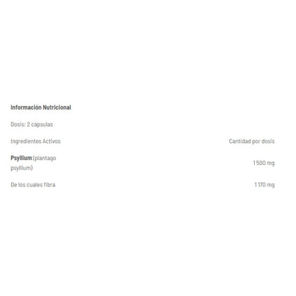 Psyllium Pure 1500 Mg 120 Caps