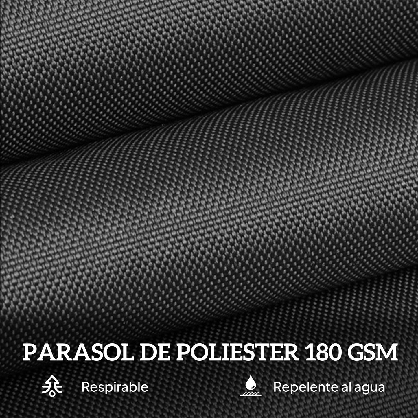 Outsunny Sombrilla Doble Extragrande 4,6x2,7 M Protección Solar Con Manivela_5