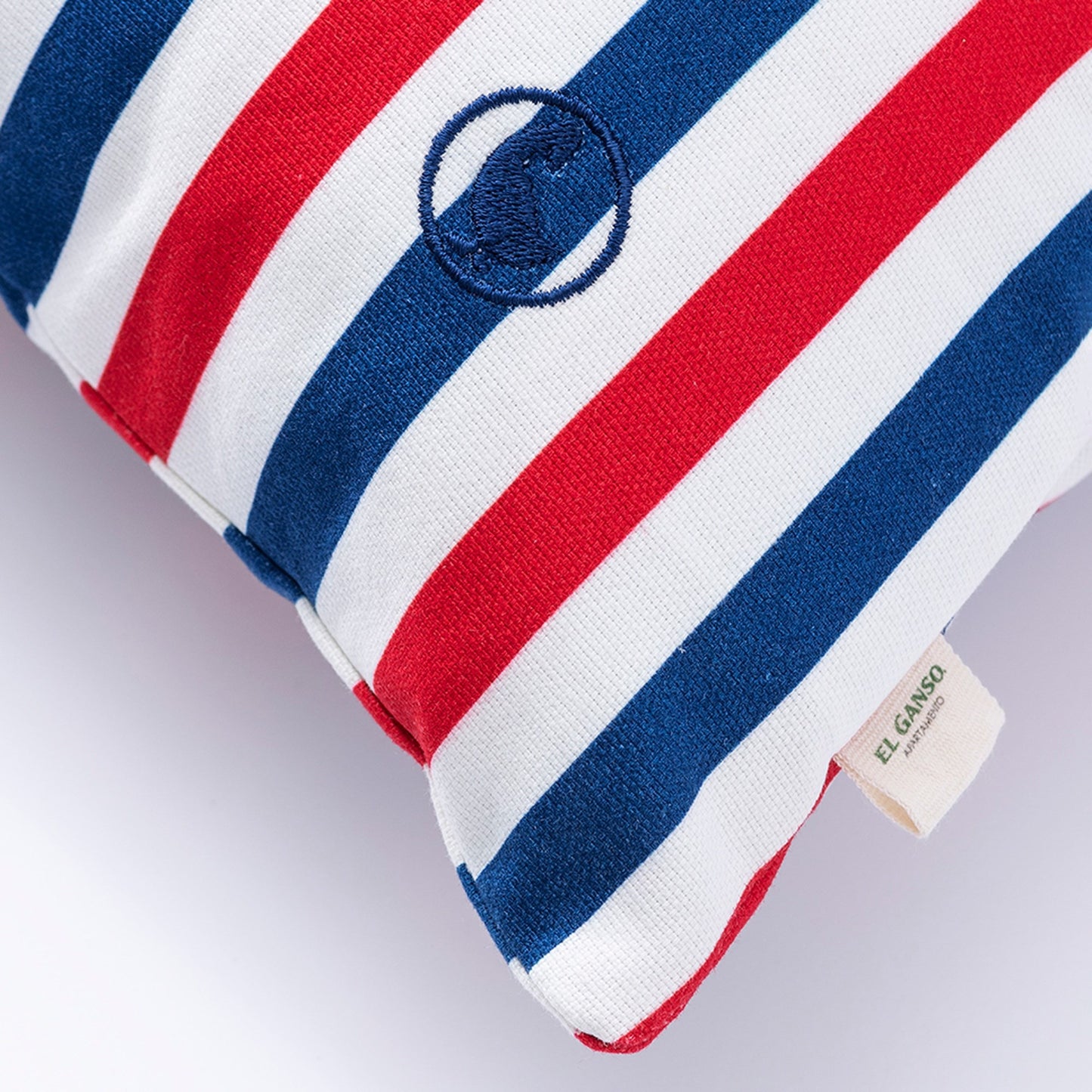 Funda De Cojín 40x40cm 100% Algodón 300gsm Rayas Yale El Ganso_2