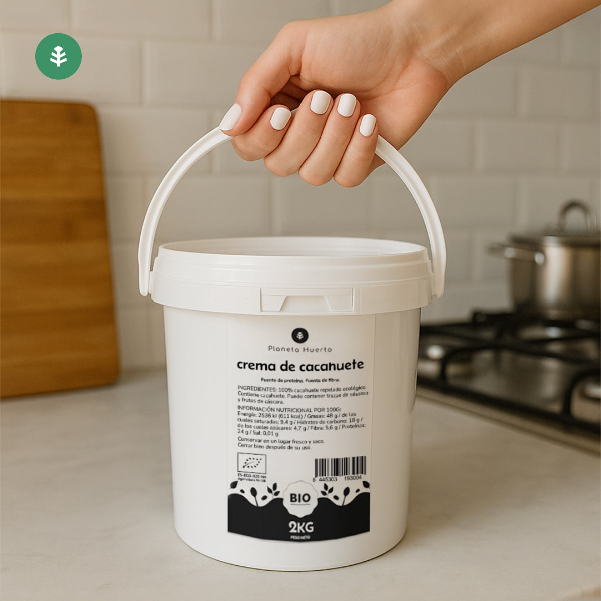 Crema de Cacahuetes ECO Planeta Huerto 2kg