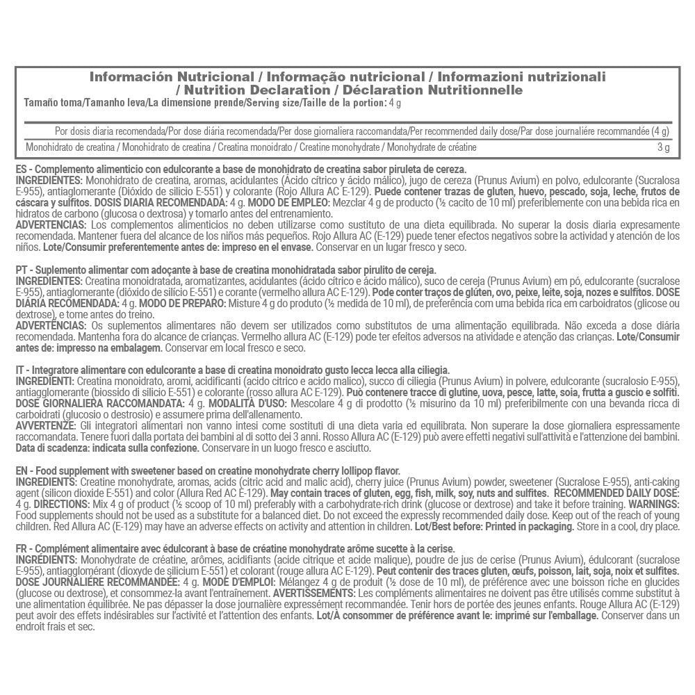 Creatina Monohidrato 200 Mesh - 500g - Lollipop - Aumento De La Masa Muscular - Masmusculo_5