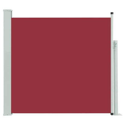 Vidaxl Toldo Lateral Retráctil De Jardín Rojo 170x300 Cm_0