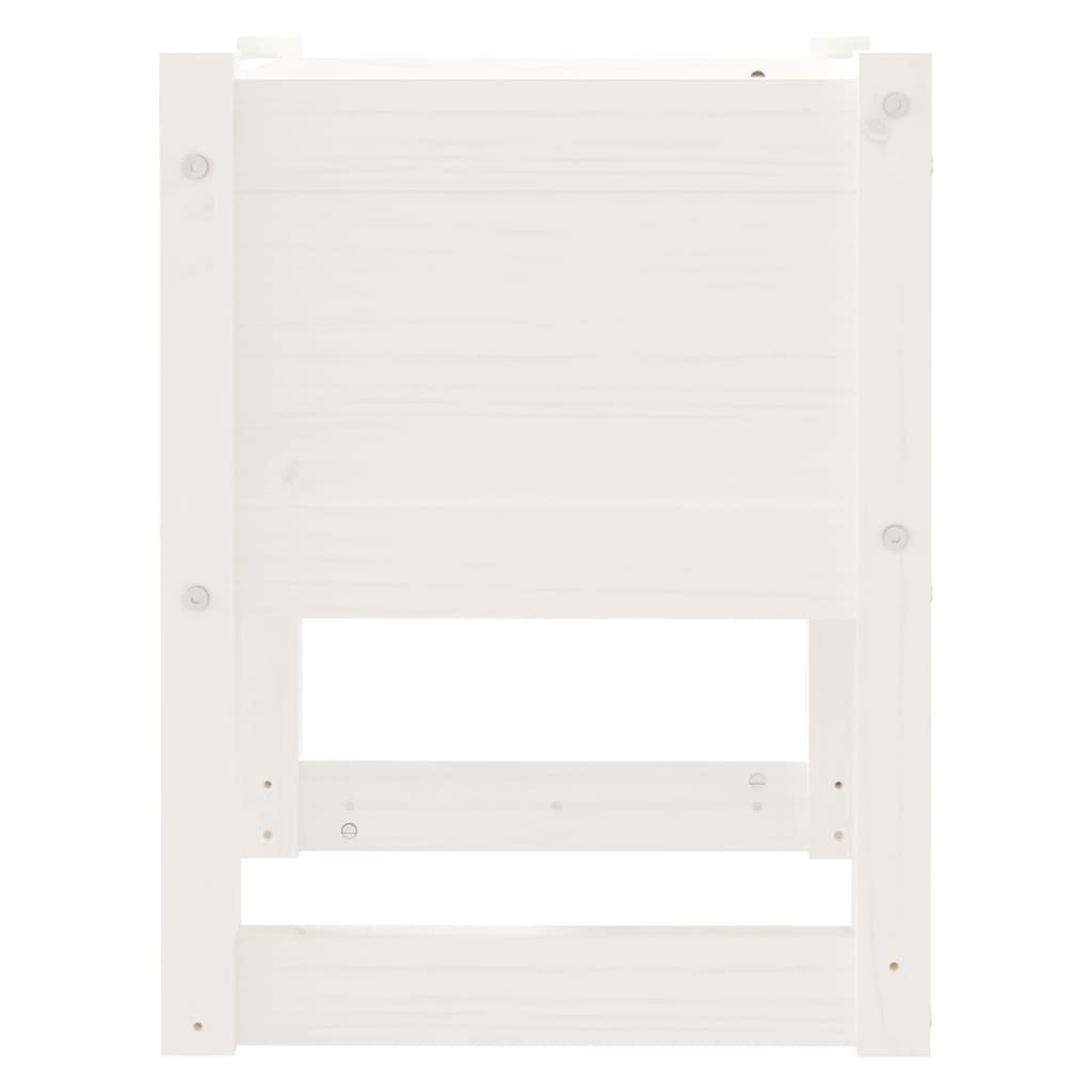 Jardinera Madera Maciza De Pino Blanco 40x40x52,5 Cm_4
