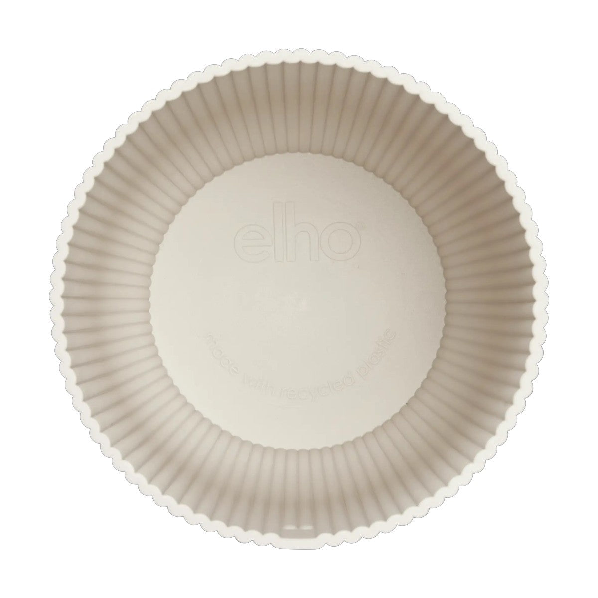 Maceta Blanco Lino Vibes Fold Round Mini Elho 11cm 100% reciclado